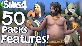 The Sims 4: 50 PACKS FEATURES You Might Not Know!