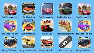Car Parking Driving School, Dr Driving, Car Parking Pro, Parking Master, Desert Riders, Gear Up