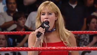 Lilian Garcia sings the national anthem: SmackDown, Sept. 13, 2001