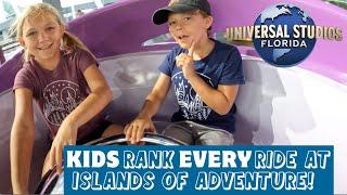 Kids Rank EVERY Ride at Universal Studios Islands of Adventure