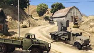 Ukrainian Fighter Jets and War Helicopters Attack on Russian Second Gas Supply Convoy - GTA 5