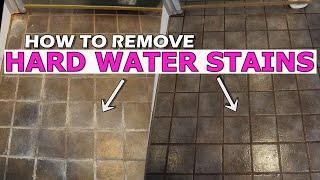 SHOWER CLEANING MAKEOVER - removing limescale from shower glass door and grout & tiles