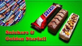 Snickers candy opening! Decorating with Golden Starfall confectionery sprinkles! ASMR sounds!