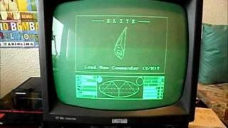 Amstrad / Schneider CPC 6128 with game Elite