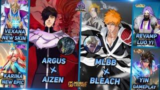 MLBB X BLEACH NEXT COLLABORATION, REVAMPED LUO YI, VEXANA EPIC, YIN & AAMON CC - MLBB UPCOMING SKIN