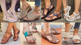 New Stylish and comfortable footwear for women 2025//Summer footwear for women//Flat shoes for women