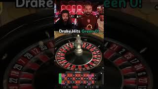 Drake Hits Green For A Max Win On Roulette! #drake #roulette #gambling #casino #bigwin #maxwin