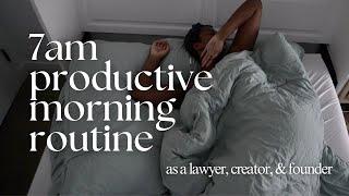 MY 7AM PRODUCTIVE MORNING ROUTINE | healthy habits, productivity tools, affirmations | Kameron Monet