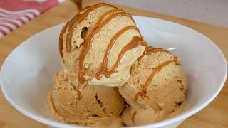 Caramel ice cream, very easy and creamy