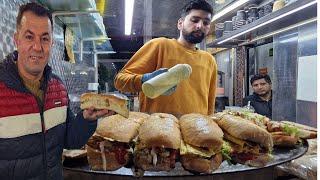 PAKISTANI STREET FOOD, Egg Shami Burger and sandwiches in Manchester, England