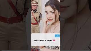 Beauty With Brain IPS Officer#ips#ipsstatus #ipsentry #police #svpnpa #status #shorts #ytshorts