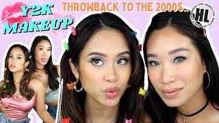 Y2K MAKEUP TUTORIAL sambil coba2 softlens dari HONEYE LENS! 