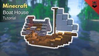 Minecraft: How to Build a Small Boat House | Boat House (Tutorial)