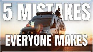 5 Mistakes to Avoid for DIY Van Builders