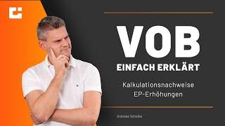 VOB einfach erklärt: Wie du Kalkulationsnachweise für EP-Erhöhungen schlüssig darlegst!