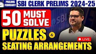  SBI Clerk Prelims 2024: 50 Must-Solve Puzzles & Seating Arrangement Questions | Banking Chronicle