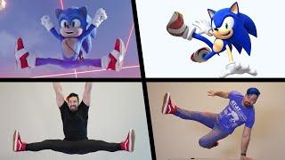ALL Sonic Stunts In Real Life - (Movie + Games & MORE!)