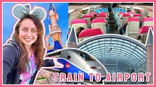 DISNEYLAND PARIS to Paris Charles de Gaulle AIRPORT by High Speed TRAIN | Full Experience 2024