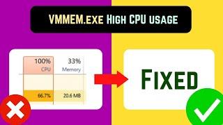 VMMEM exe High CPU Memory Usage Fixed [English]