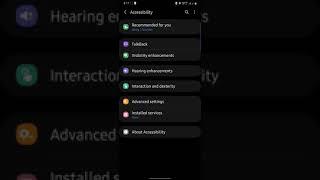 Samsung Galaxy A50 Accessibility features