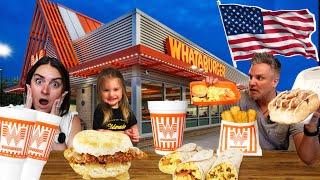 Brits Try WHATABURGER Breakfast for the first time! #whataburger #americanbreakfast