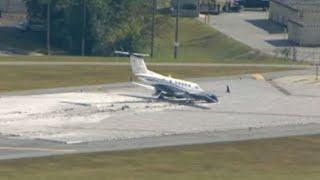 Plane overshoots runway during landing at DeKalb-Peachtree Airport, officials say