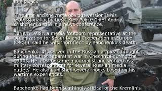 Russian journalist fatally shot in Ukrainian capital