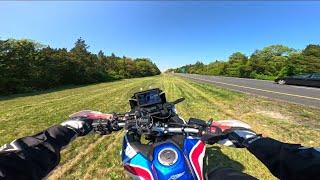 AFRICA TWIN 1100 PURE SOUND POV FAST RIDE