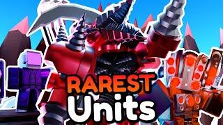 5 RAREST UNITS vs ENDLESS MODE!! (Toilet Tower Defense)