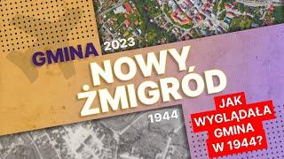 Porównanie zdjęć lotniczych z 1944 roku z aktualnymi - Nowy Żmigród i okolice