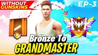 BRONZE TO GRANDMASTER 🪽 IN NEW ID || NO GUN SKIN CHALLENGE || SEASON 39 EP-3