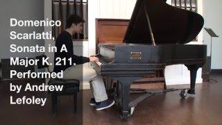 Domenico Scarlatti, Sonata in A Major K 24  Performed by Andrew Lefoley