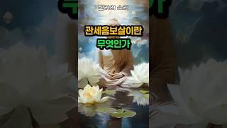관세음보살의 뜻과 의미 #부처님말씀 #불교