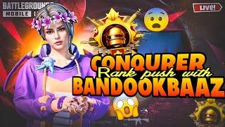 SERIOUS RANK PUSH TO CONQUEROR WITH @BandookBaaz | BGMI LIVE | #shorts #bgmilive #bgmi #rankpush