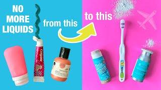 PACKING HACK: Swap out Liquids for Solid Toiletries, Bye TSA 3-1-1 Rule