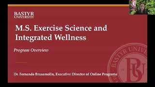 Master of Science in Exercise Science and Integrated Wellness