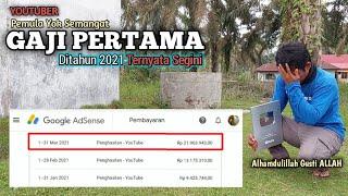 Gaji Pertama Youtuber Pemula REAL 2021- Pertama Kali upload video di tahun Maret 2019