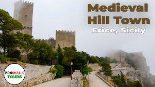 Erice, Sicily Walking Tour - 4K - With Captions!