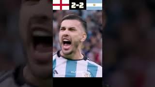 England vs Argentina World Cup Penalty Shootout Final 4-2 #kane #shorts #football #messi