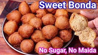 Sweet Bonda Recipe - No Sugar, No Maida Healthy Bonda | Banana Wheat Vellam Bonda - With Tips