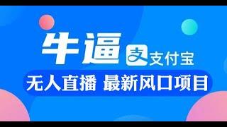 【公众号：马哥随笔】最新风口项目，支付宝无人直播项目，保姆级教程