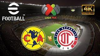 eFootball 2025 - Club América vs Toluca | Liga MX 2024 | Cuartos - Ida  [4K 60]