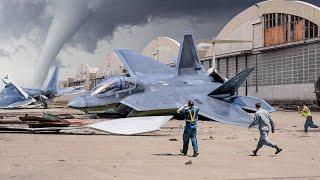 What Happens When Scary Tornado Heads Towards US Air Force Base