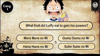 How well do you know One Piece ? One piece Quiz Easy to Hard