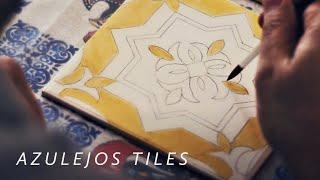 Painting Traditional Azulejos Tiles in Portugal