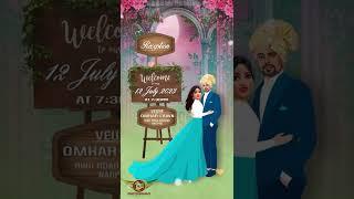 Caricature wedding invitation Edius Project | Edius 7-8-9-X | invitation Edius Project / Premier pro