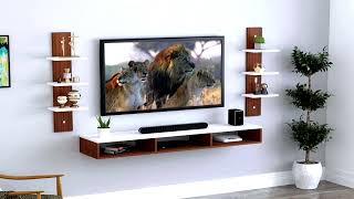 Luxury 100+Living Room TV Wall Design Ideas 2025 | Tv Cabinet Design tv unit with mandir design 2025