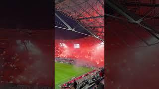 Pyro der Fans von Hannover 96 gegen den 1 FC Magdeburg 