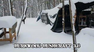 BURNWOOD BUSHCRAFT 3.8 - Snow Day - Winter Bushcraft