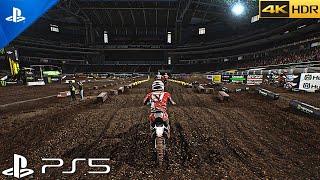 (PS5) Monster Energy Supercross GAMEPLAY | Ultra High Realistic Graphics [4K HDR]